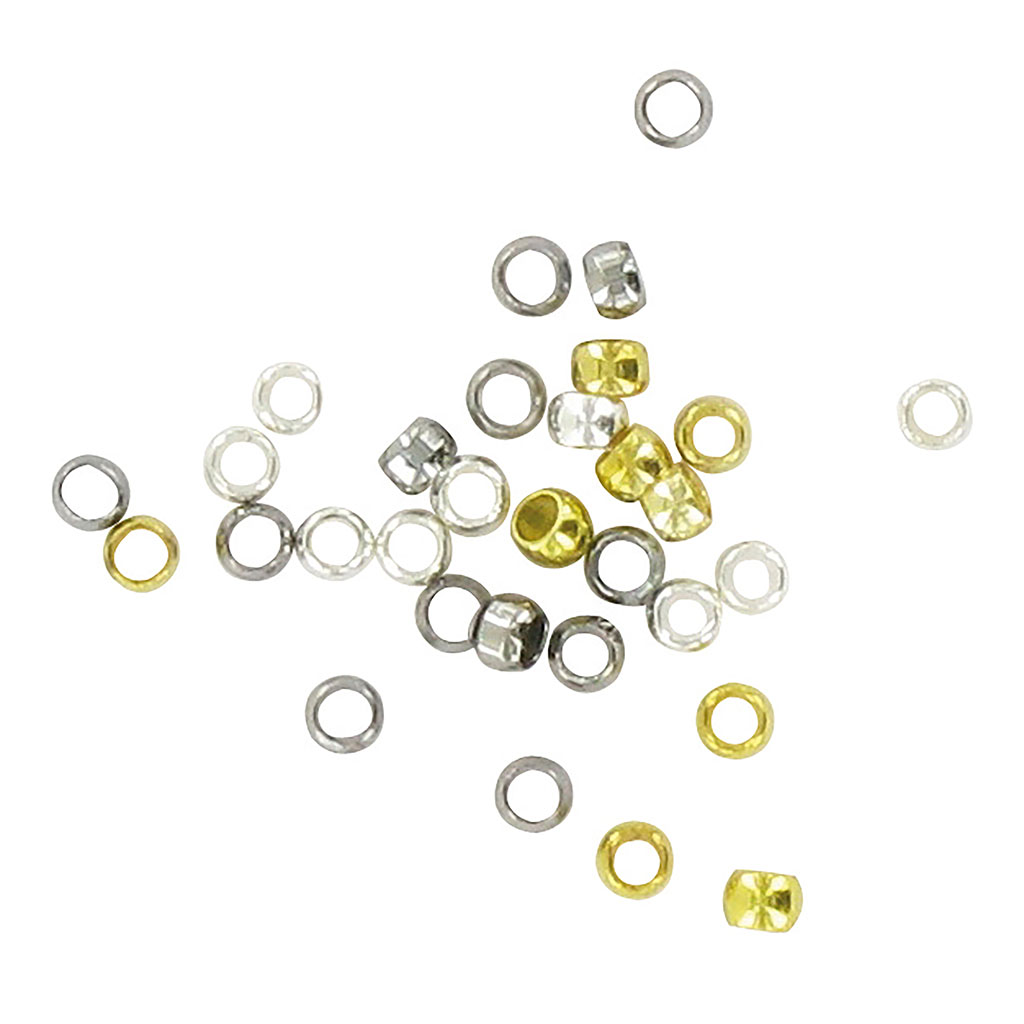 Assortiment de 150 perles à écraser 2mm
