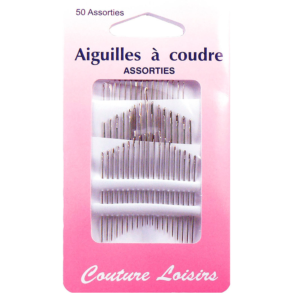Assortiment de 50 aiguilles pour couture à la main