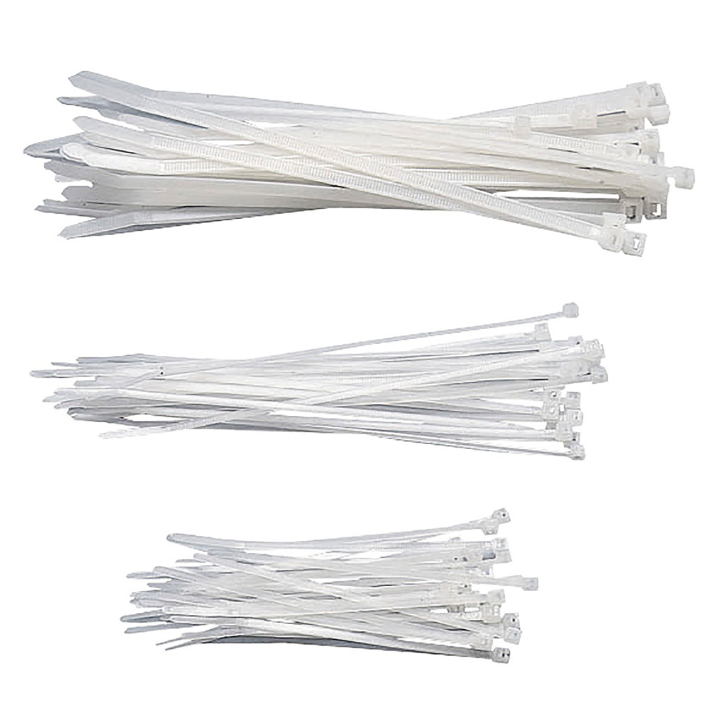 Assortiment de 75 colliers de serrage nylon 100, 150 et 200mm