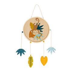 Attrape-rêves singe 22x48.5x1.2cm