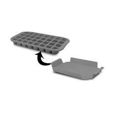 Bac à glaçons avec support silicone 33x18x3cm