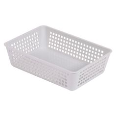 Bac plastique blanc 20x13.5cm