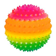 Balle avec picots fluo D15cm