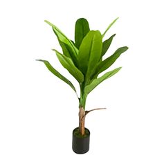 Bananier artificiel 13 feuilles avec pot 80x120cm