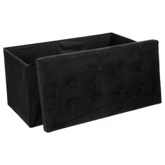 Banc LYSANDRE pliable velours noir 76x38cm