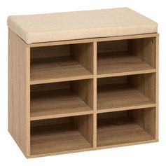 Banc range chaussures 6 paires MODULY beige 51.5x48.5x29.5cm