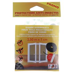 Bande agrippante toile moustiquaire 25m