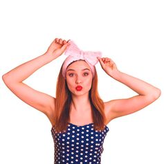 Bandeau maquillage cheveux nœud