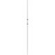 Barre pour tringle à rideaux bois blanche 1.20m D 20mm