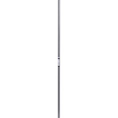 Barre pour tringle à rideaux bois grise 1.50m D 28mm