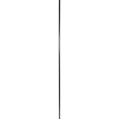 Barre pour tringle à rideaux bois noir 2.50m D 28mm