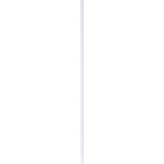 Barre pour tringle à rideaux fer blanc 1.60m D 28mm