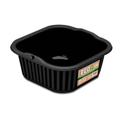 Bassine carrée noire 6.5L