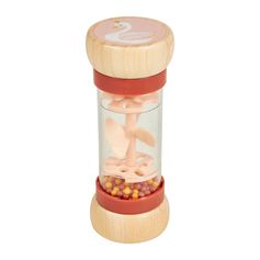 Bâton de pluie bois motif cygne