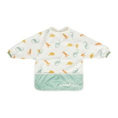 Bavoir à manches longues dinosaure 12/24mois
