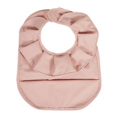 Bavoir à volants rose