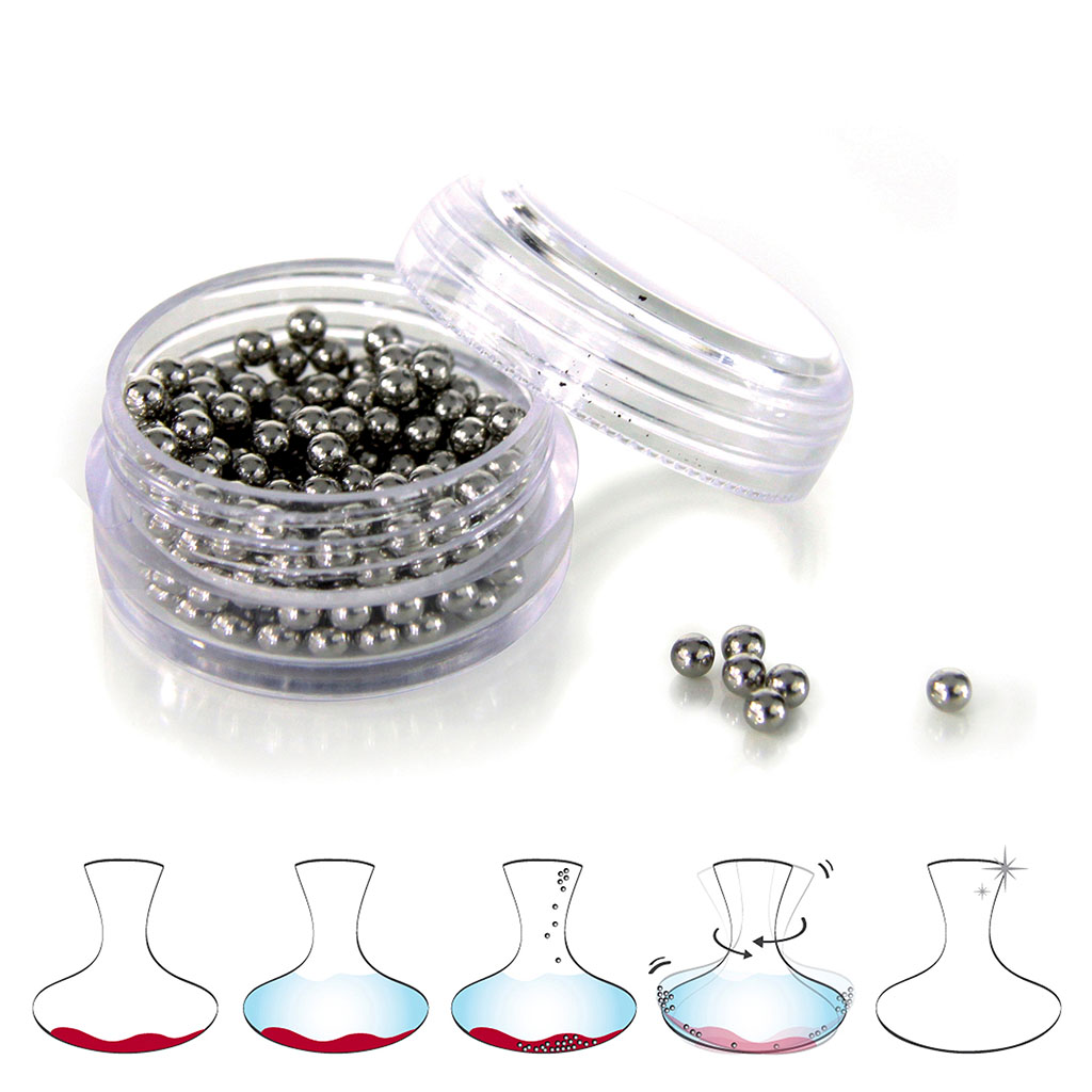 1000 Billes De Nettoyage En Acier Inoxydable - Diamètre 3 Mm Pour Carafes, Bouteilles Et Bocaux