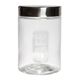 Bocal de rangement en verre inscription café 1.1L