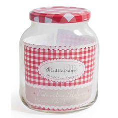 Bocal en verre couvercle vichy 0.70L