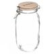 Bocal en verre et couvercle bois FOOD 2L