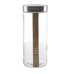 Bocal en verre et inox 2L