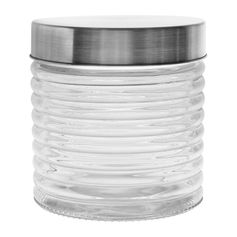 Bocal VAGUE en verre et inox 0.7L