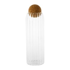 Bocal verre et bouchon boule liège 1.3L