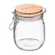 Bocal verre et couvercle bois FOOD 0.75L