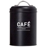 Pot à épices céramique et couvercle bambou noir D 9.6x9.1cm - Centrakor