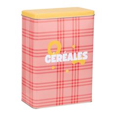Boite à céréales rectangulaire BARNABE 18x23x10cm