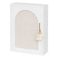 Boite à clés miroir WILD ROMANCE blanc 20x28x8.5cm