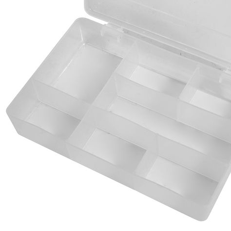 Petite boite de rangement plastique transparent 19x9x16.5cm - Centrakor