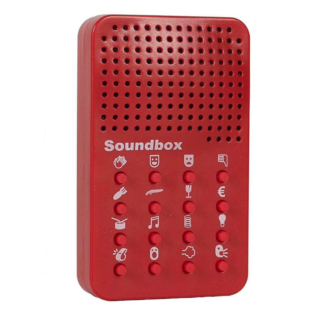 Boîte à effets sonores rouge