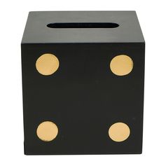 Boîte à mouchoirs dés fibres de bois 12x12cm