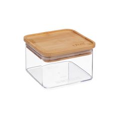 Boîte de conservation carrée plastique et bambou 0.5L