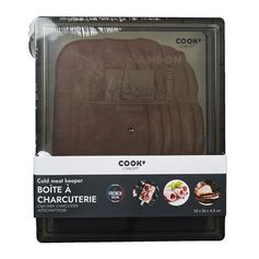Boîte de conservation charcuterie 22x26x4.5cm