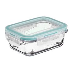 Boite de conservation rectangulaire avec couvercle hermétique verre 0.8L