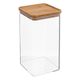 Boîte de conservation rectangulaire plastique et bambou 1.5L