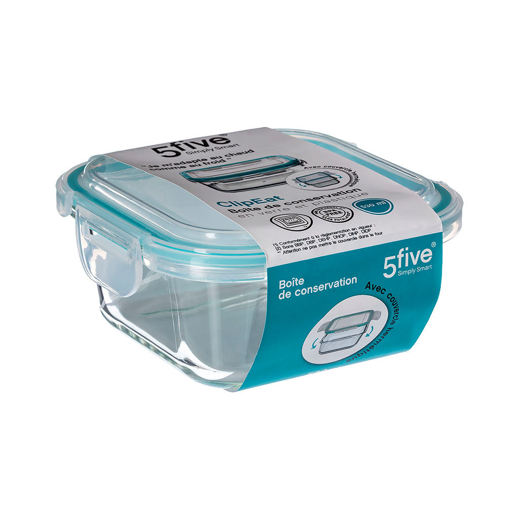 Prep Naturals Boite Alimentaire Verre 880ml - Récipient Hermétique Sans BPA - Pour Meal Prep Et Conservation