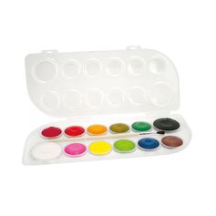 Boîte de peinture à l'eau 12 couleurs avec pinceau