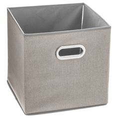 Boite de rangement anse métal Mix'n Modul beige chiné 31x31cm