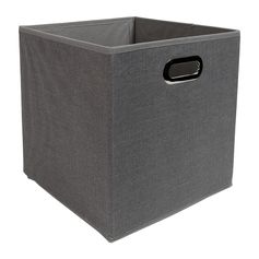 Boite de rangement anse métal Mix'n Modul gris chiné 31x31cm
