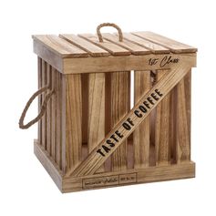 Boite de rangement cagette COLONIAL 30x30x30cm