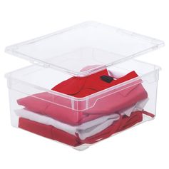 Boite de rangement plastique transparent 40x17x33.5cm