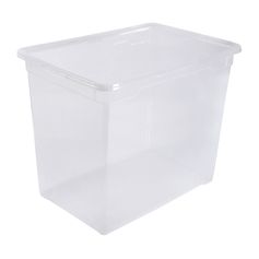 Boite de rangement plastique transparent 70L