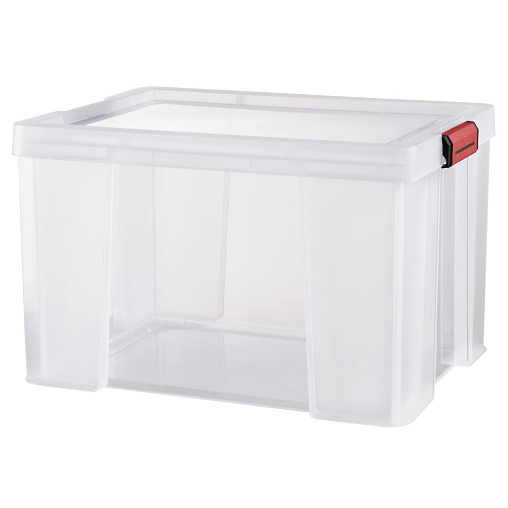 Boite de rangement plastique transparent 75L Centrakor