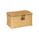 Boîte de rangement roseau doré 9x17.5x11cm