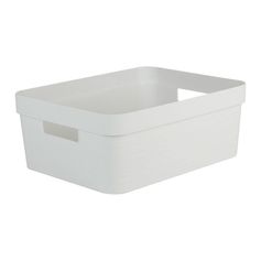 Boite de rangement Stone blanche 12L