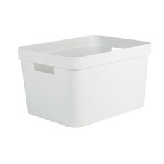 Boite de rangement Stone blanche 18L