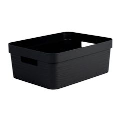 Boite de rangement Stone noir 12L